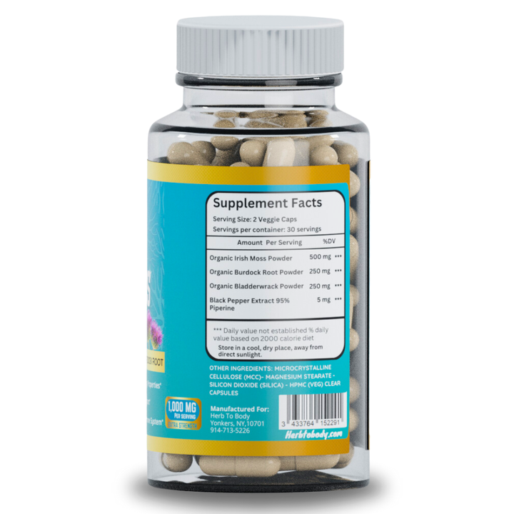 Organic Super Sea Moss Capsules (60 Veg Capsules)