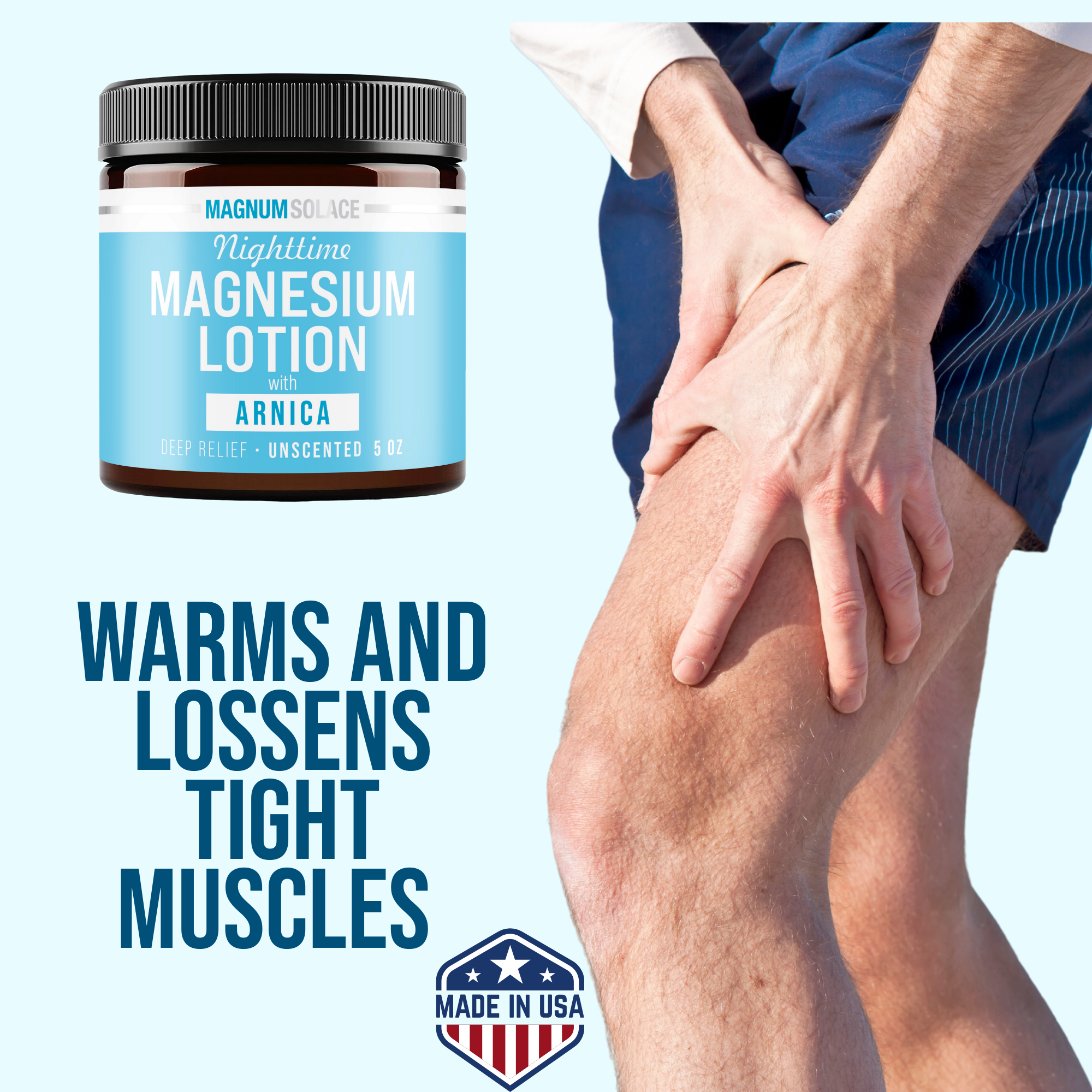 Nighttime Magnesium Lotion with Arnica Chamomile