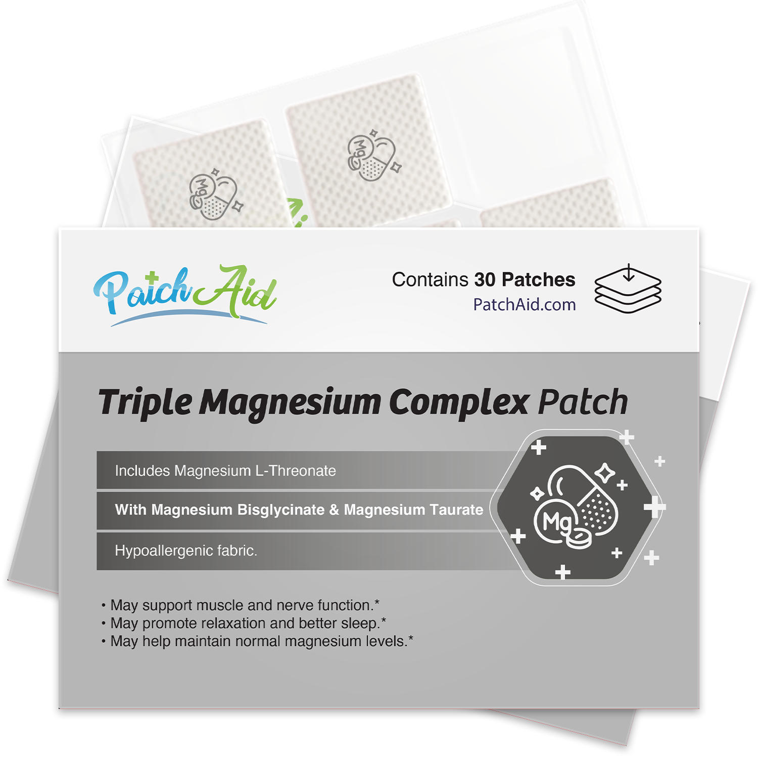 Triple Magnesium Complex Patch - Relaxation & Muscle Support