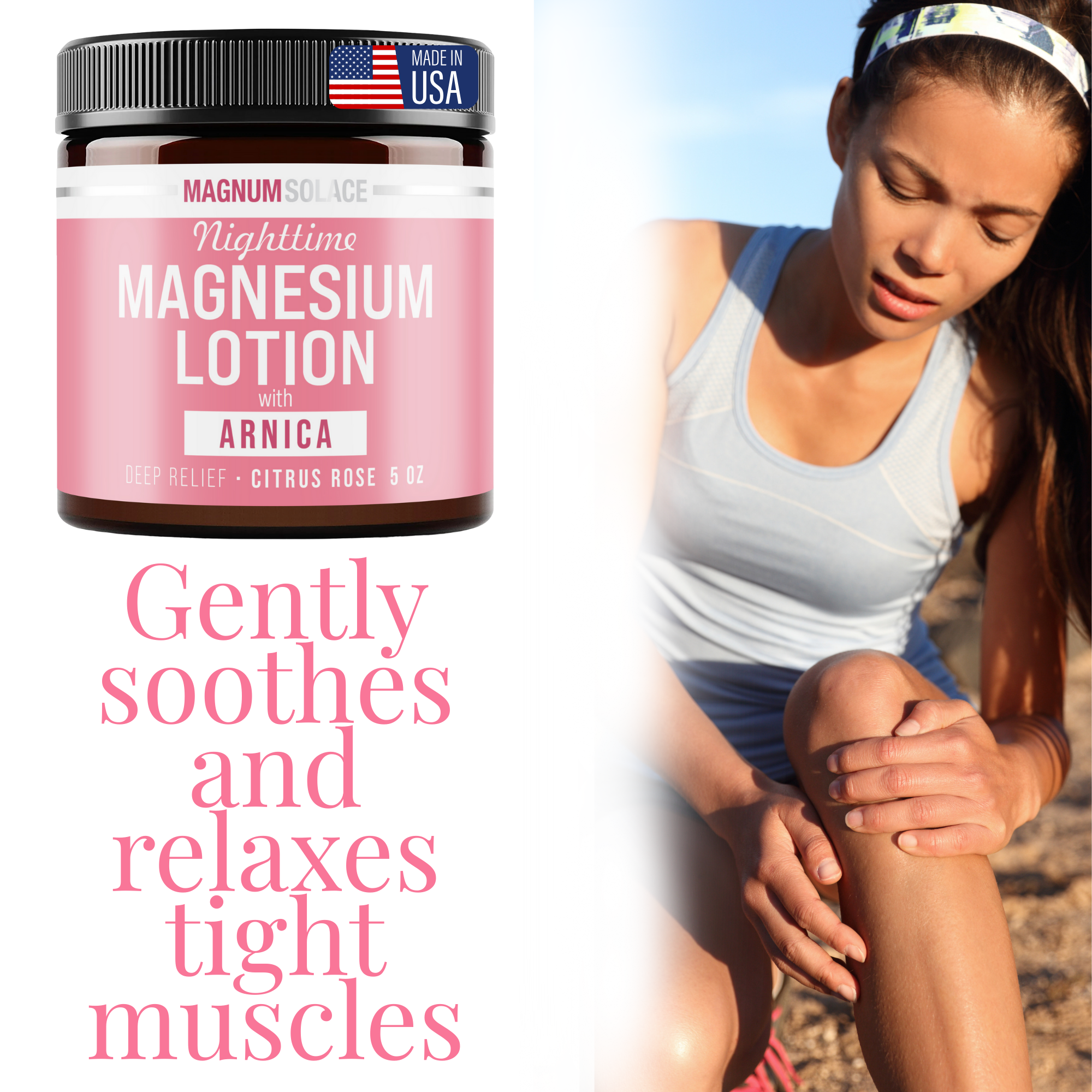 Nighttime Magnesium Lotion with Arnica Chamomile