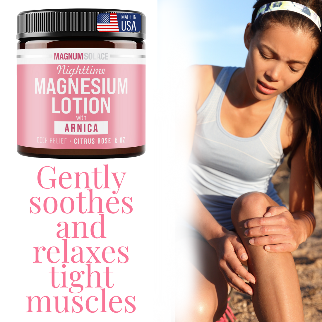 Nighttime Magnesium Lotion with Arnica Chamomile