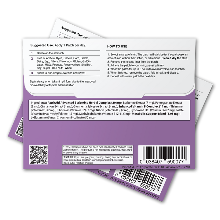 Berberine Patch – GLP-1 Support & Appetite Control