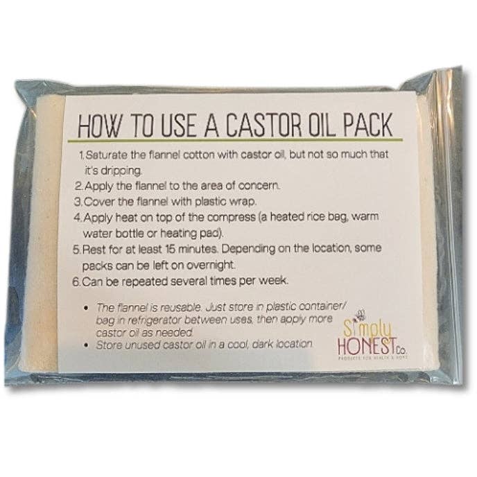 Cotton Flannel (Organic Unbleached) for Castor Oil Pack Compress