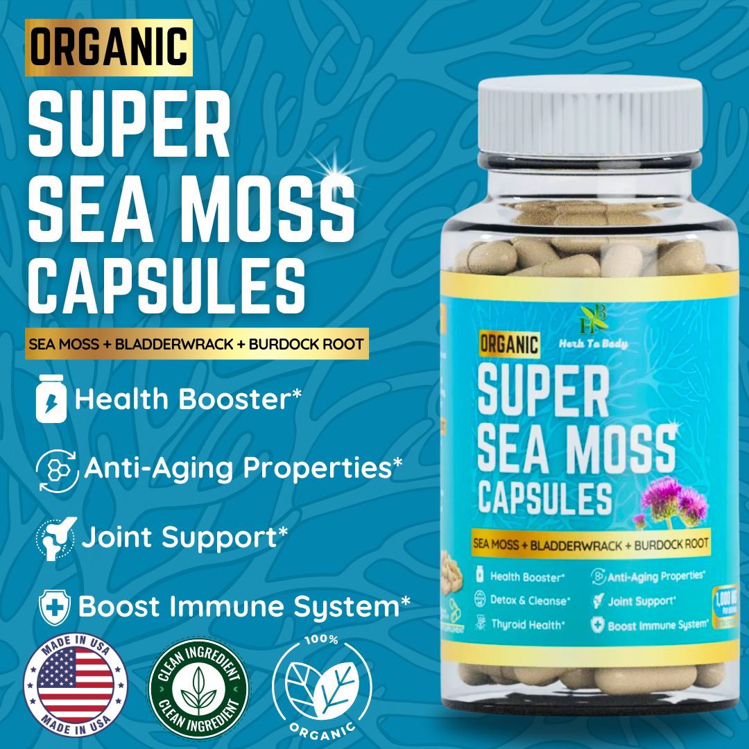 Organic Super Sea Moss Capsules (60 Veg Capsules)
