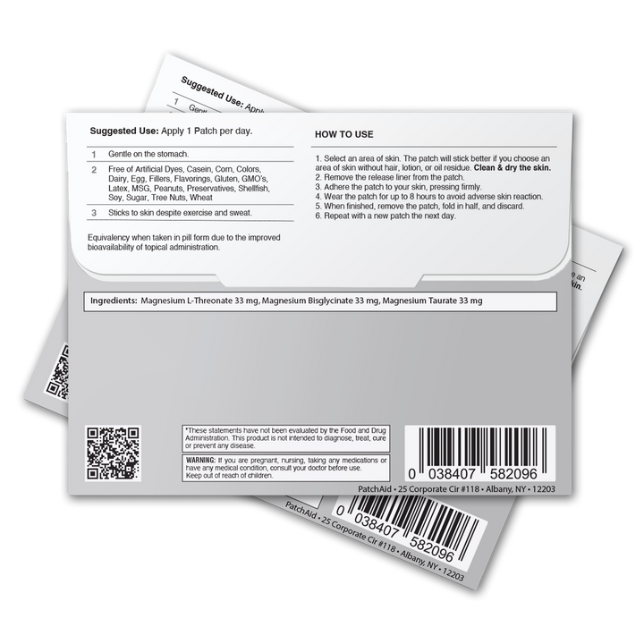 Triple Magnesium Complex Patch - Relaxation & Muscle Support