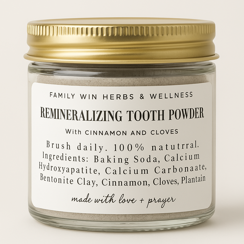 Remineralizing Tooth Powder – Family Win Herbs and Wellness