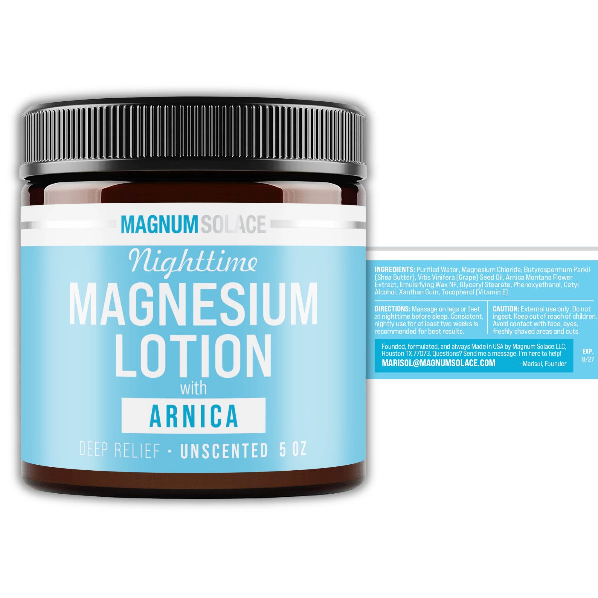 Nighttime Magnesium Lotion with Arnica Chamomile