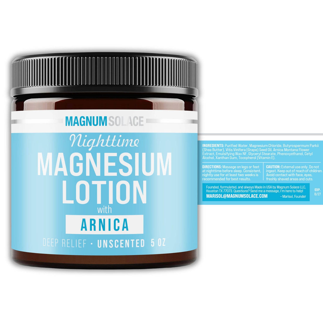 Nighttime Magnesium Lotion with Arnica Chamomile