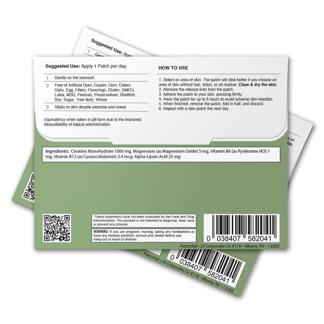 Creatine Monohydrate Patch - Muscle Strength & Recovery