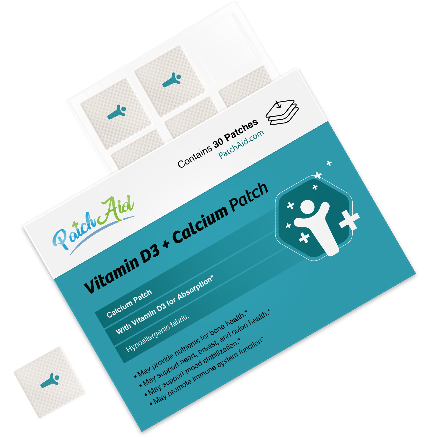 Vitamin D3/Calcium Patch - Bone, Muscle, & Immune Support