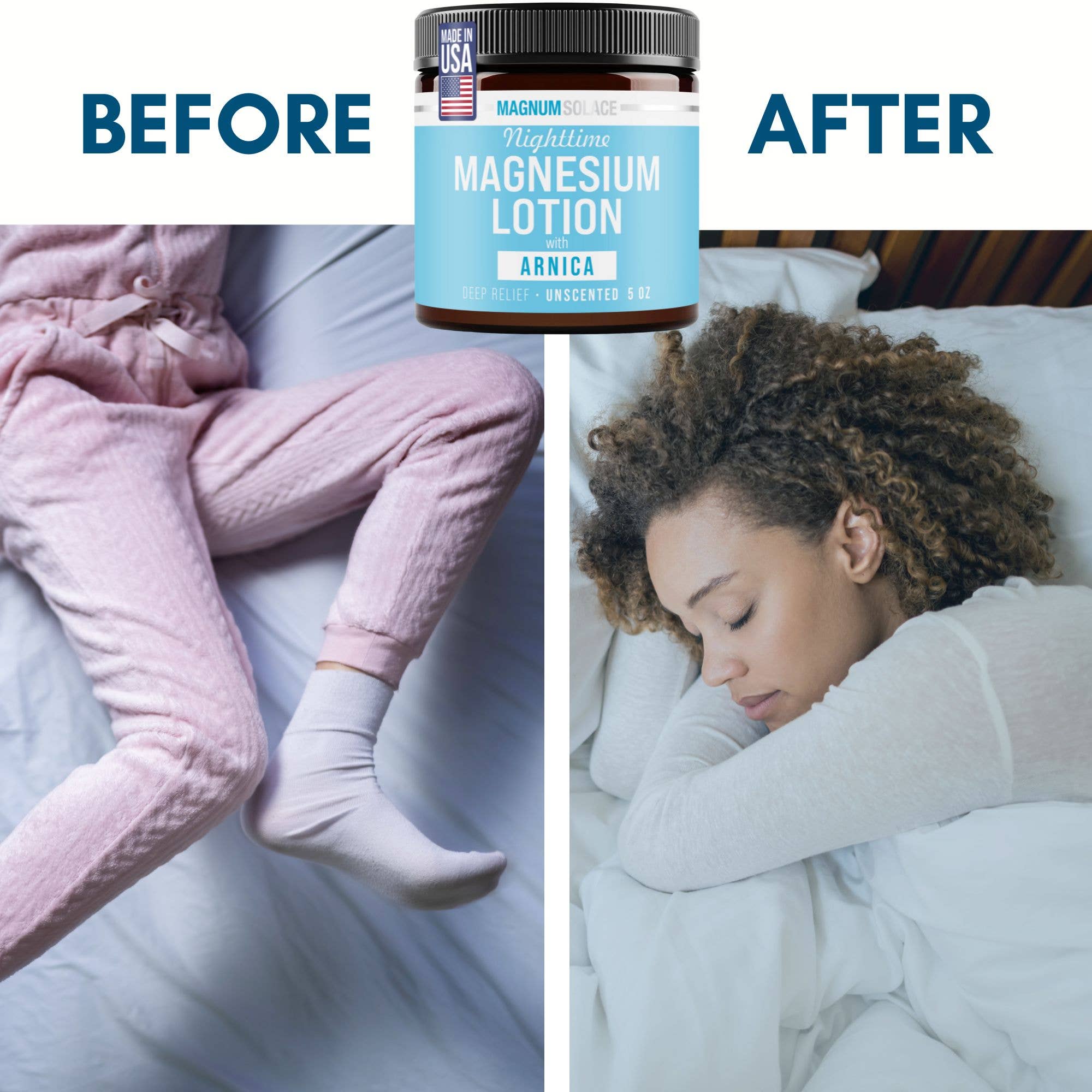 Nighttime Magnesium Lotion with Arnica Chamomile