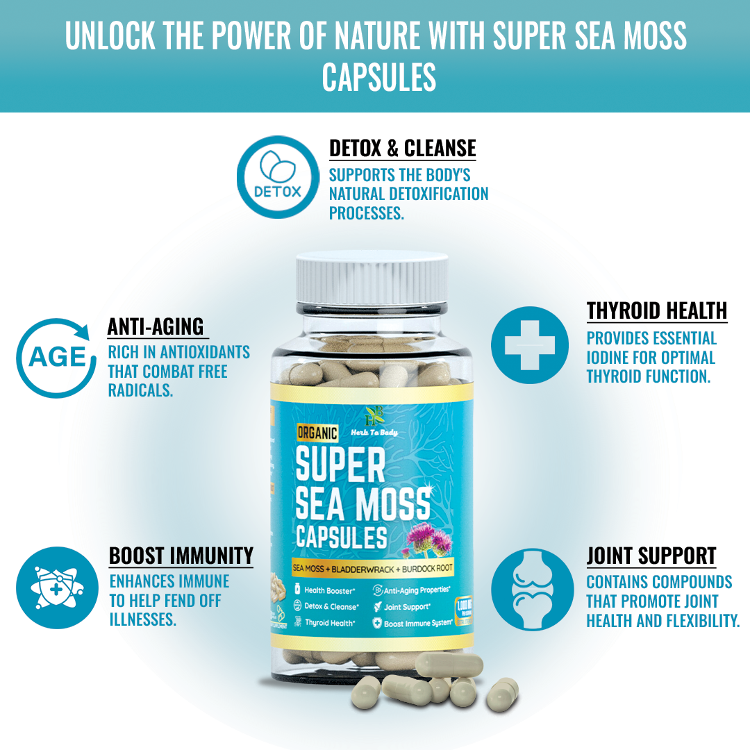Organic Super Sea Moss Capsules (60 Veg Capsules)