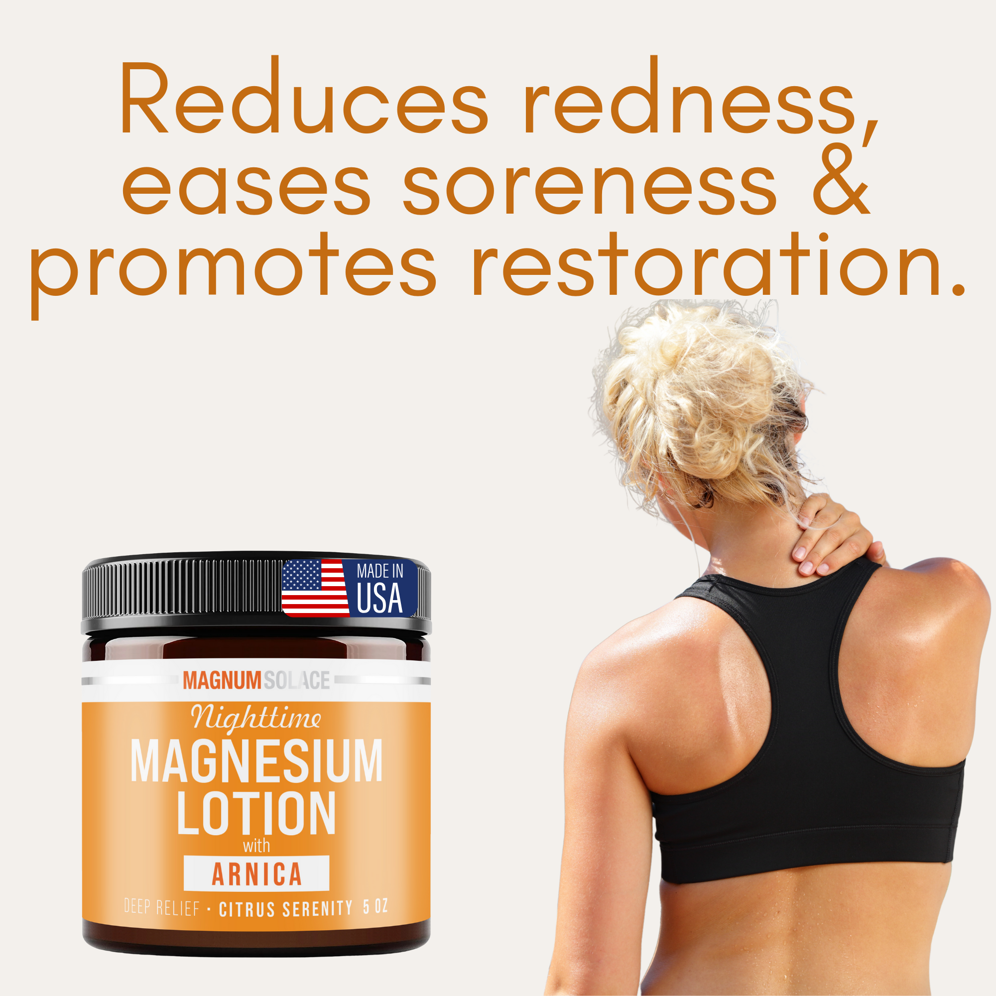 Nighttime Magnesium Lotion with Arnica Chamomile