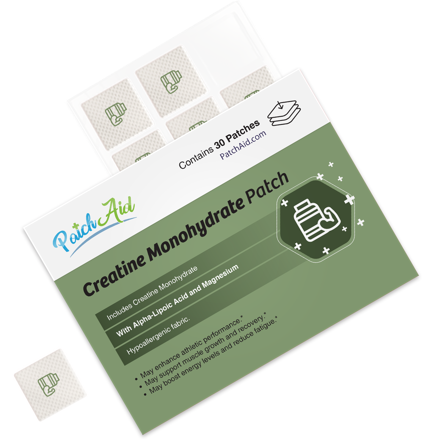 Creatine Monohydrate Patch - Muscle Strength & Recovery