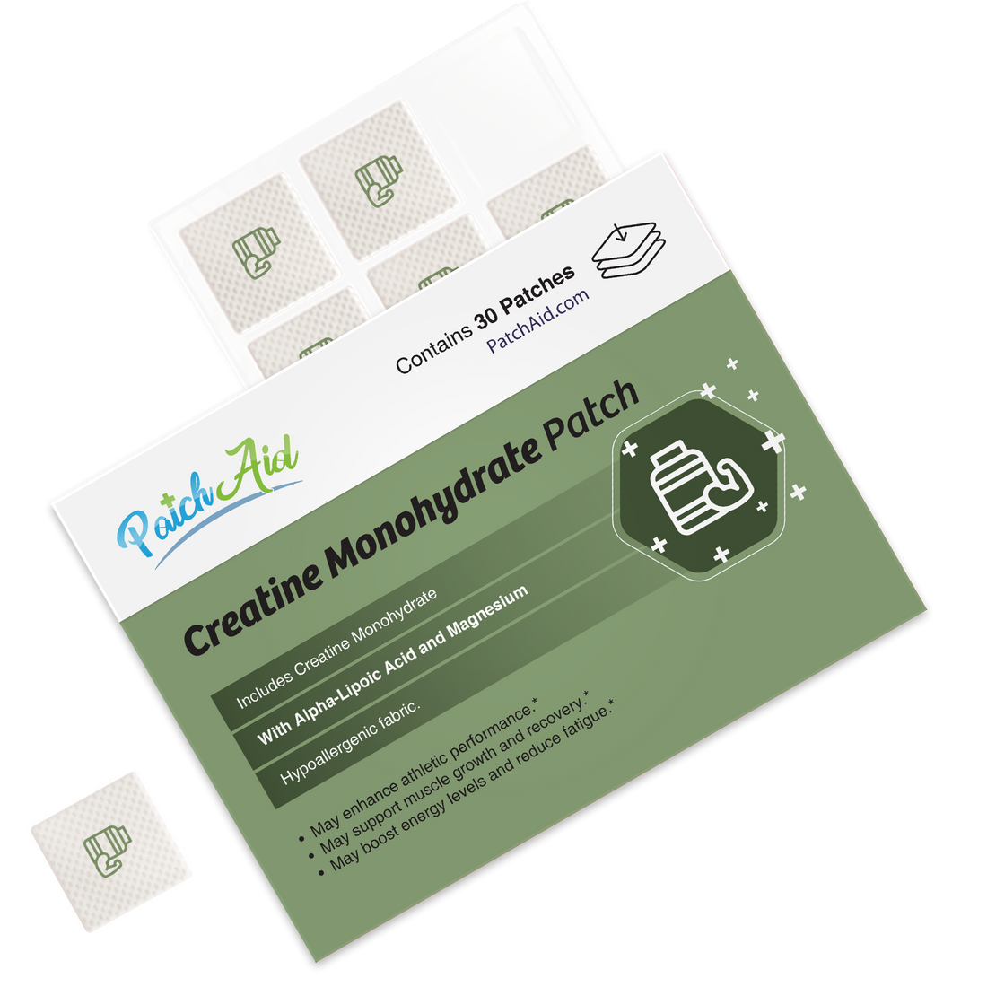 Creatine Monohydrate Patch - Muscle Strength & Recovery
