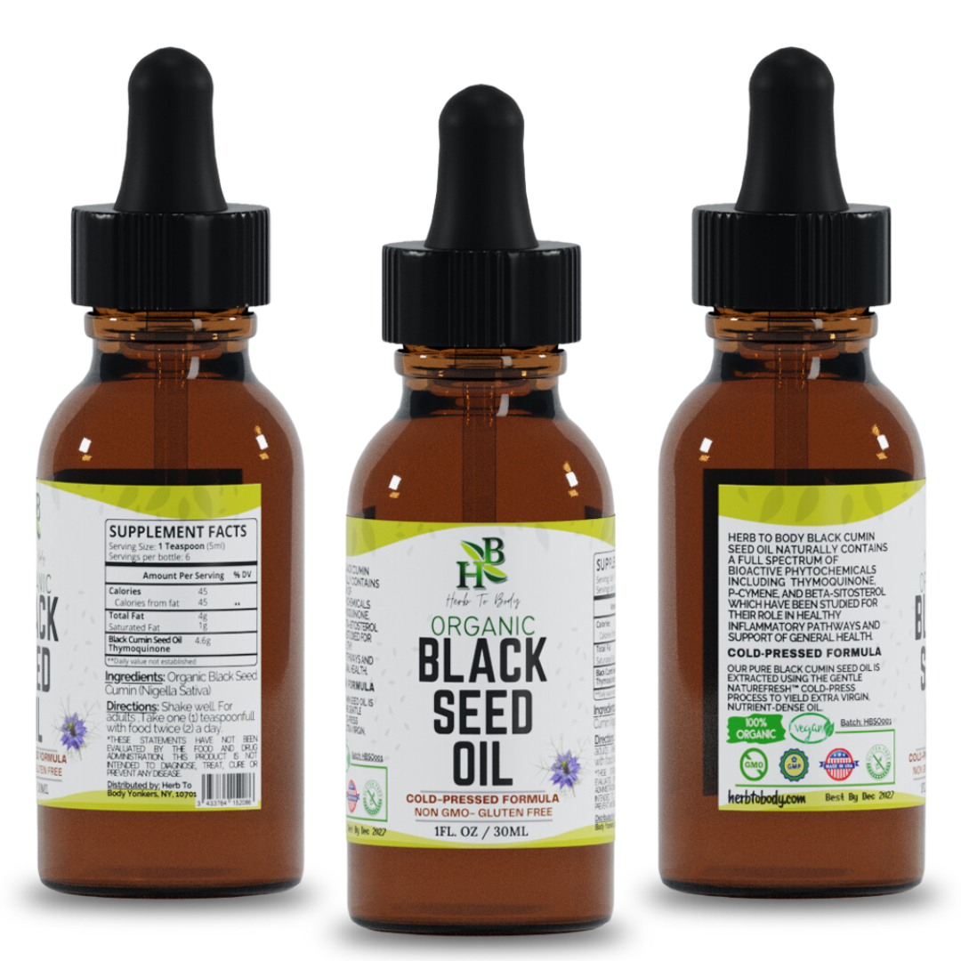 Organic Black Seed Oil (Cold-Pressed)