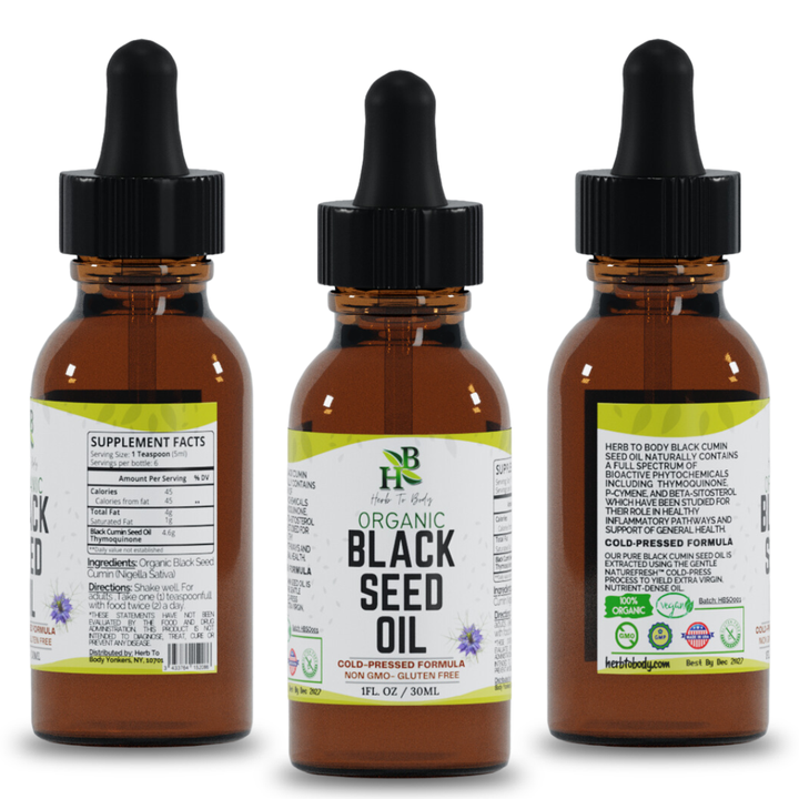 Organic Black Seed Oil (Cold-Pressed)